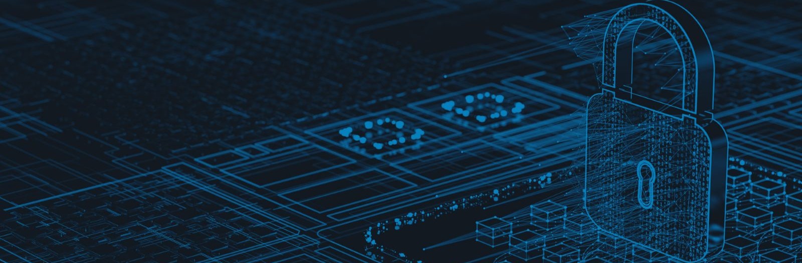 Background with Lock and tech icons