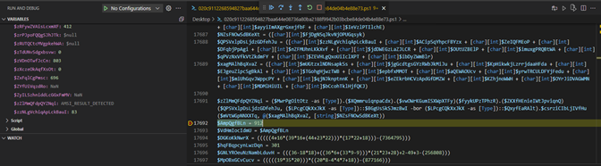 Figure7_Debugged_PowerShell_script_with_breakpoint_set_after_the_XOR_Key_assigned_to_a_variable