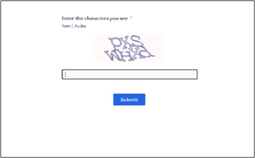 Figure 1 Fake CAPTCHA