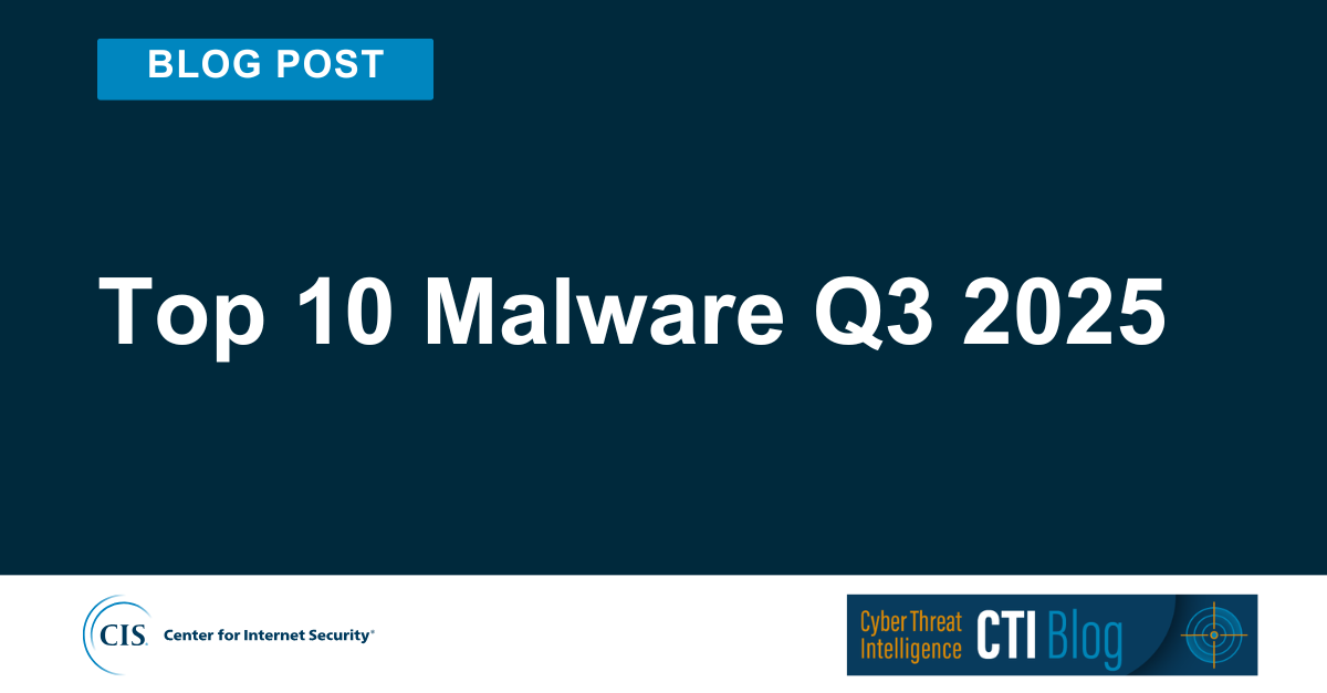 Top 10 Malware Q3 2025