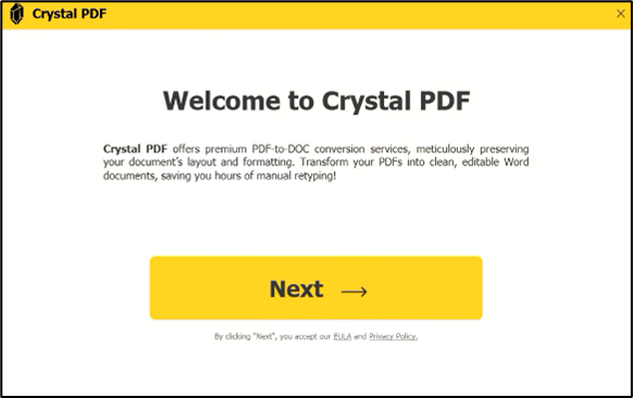 Figure 1 Crystal PDF Sandbox Analysis