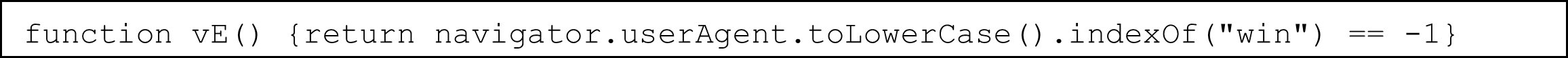 Figure 3 JavaScript Windows Condition
