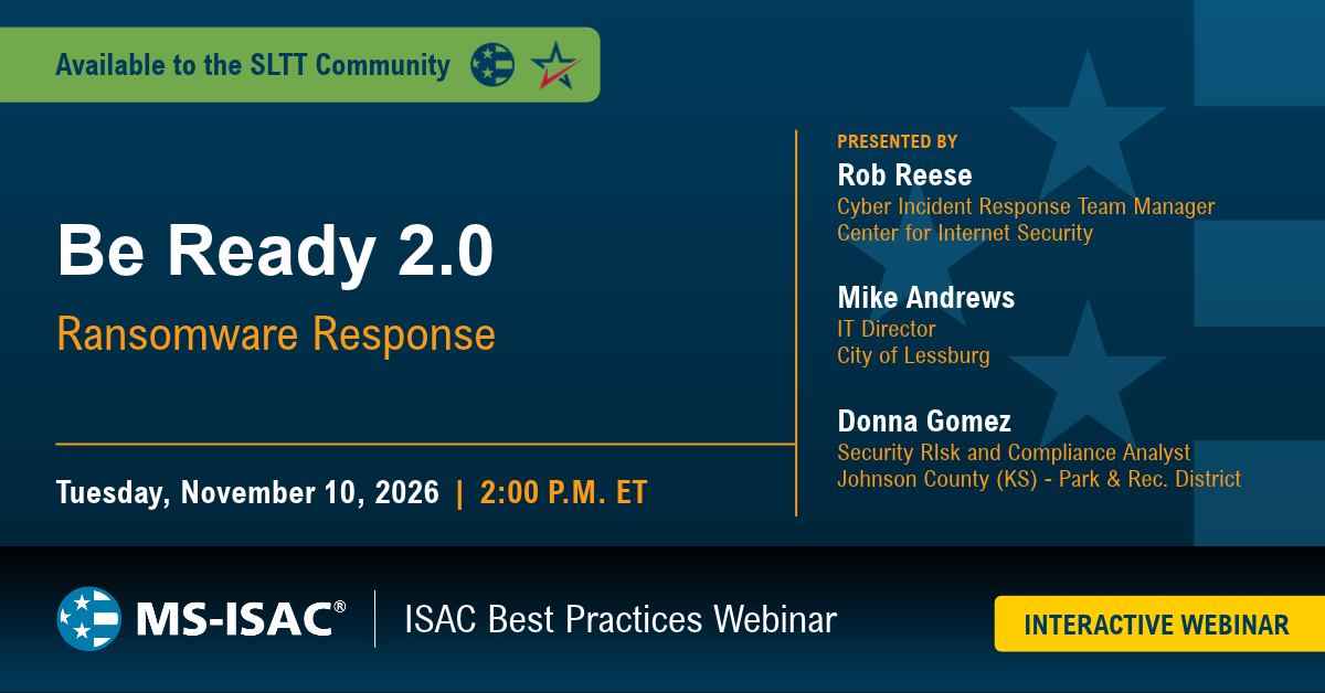 Be Ready 2.0: Ransomware Response