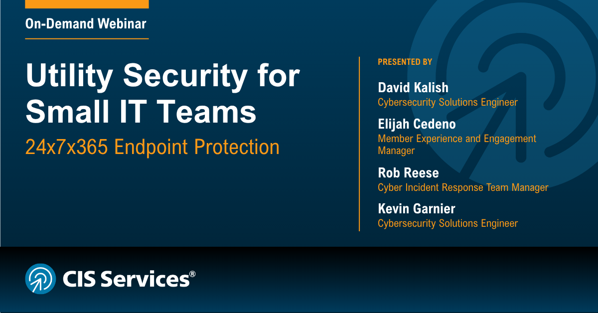 Securing Public Utilities How Small IT Teams Achieve 24x7x365 Endpoint Protection