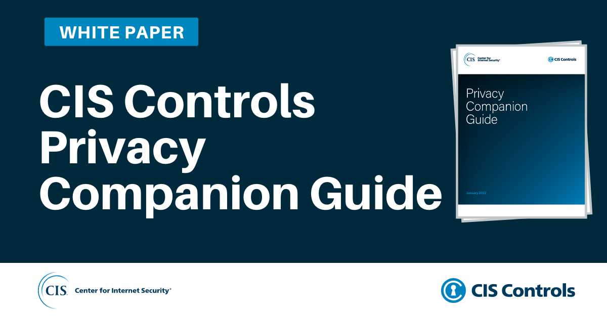 CIS Controls v8 Privacy Companion Guide