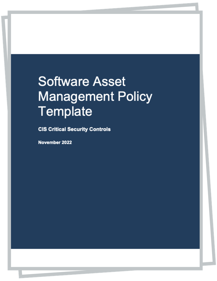 Software Asset Management Policy Template cover