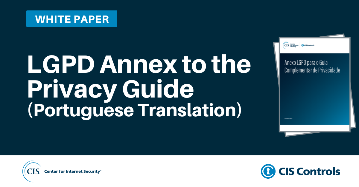 LGPD Annex to the Privacy Guide (Portuguese Translation)