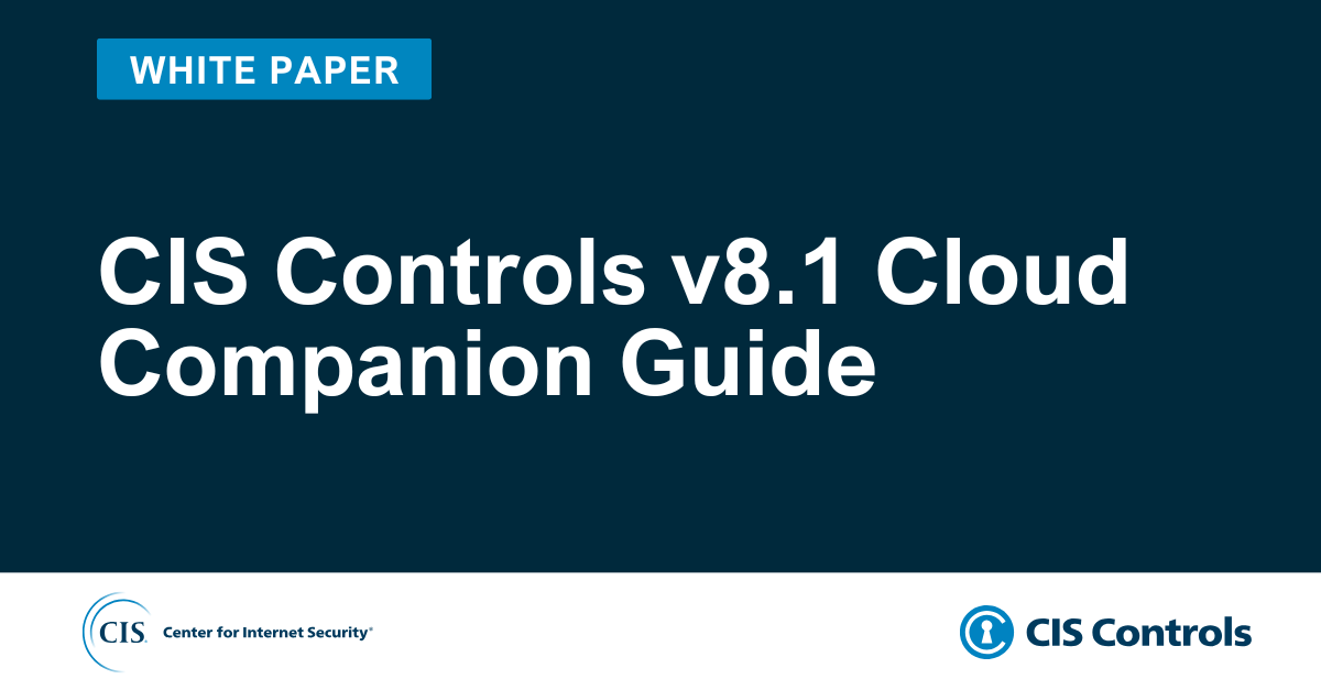 Cloud Companion Guide for CIS Controls v8.1