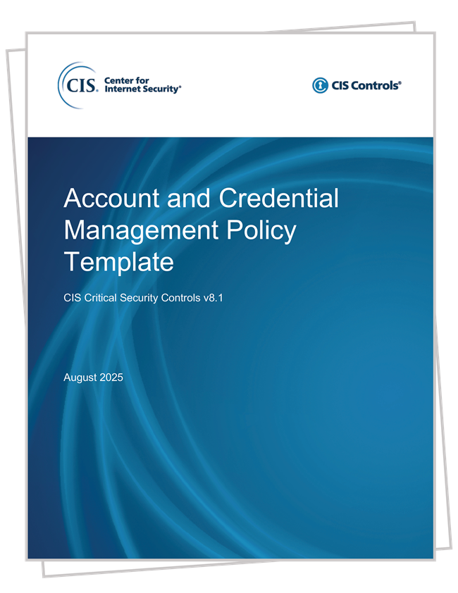 CIS Controls v81 Account and Credential Management Policy Preview