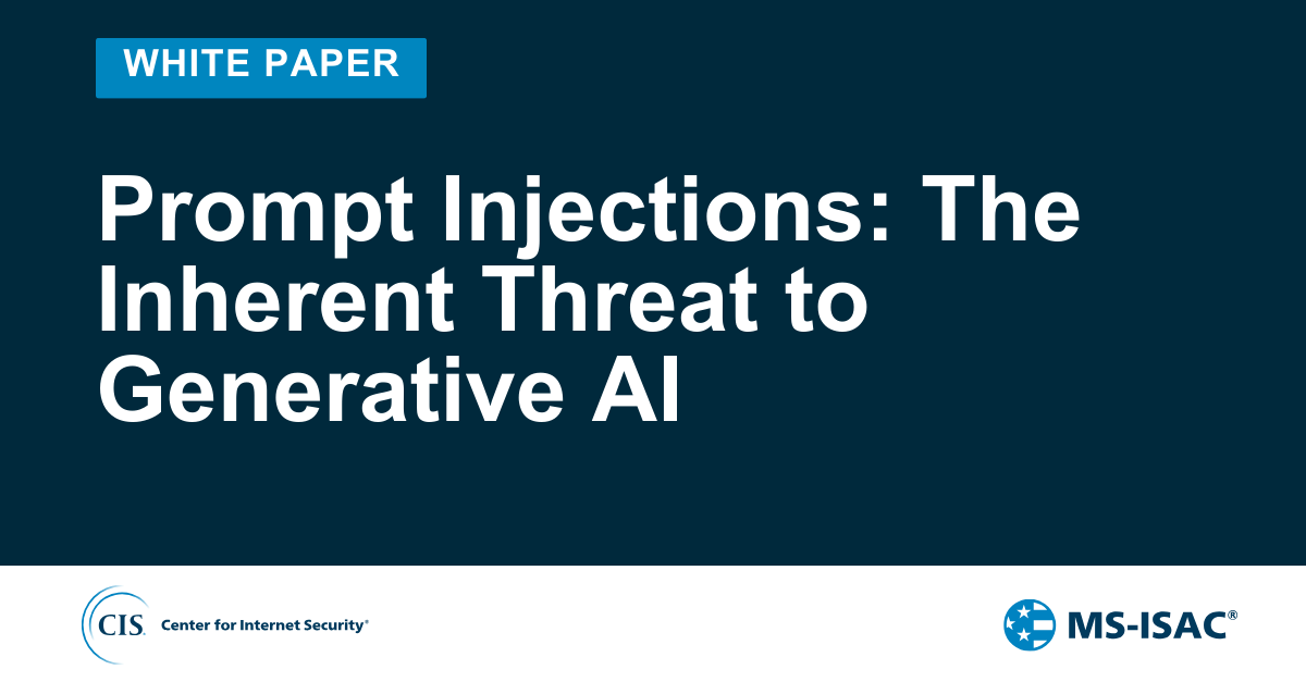 Prompt Injections: The Inherent Threat to Generative AI