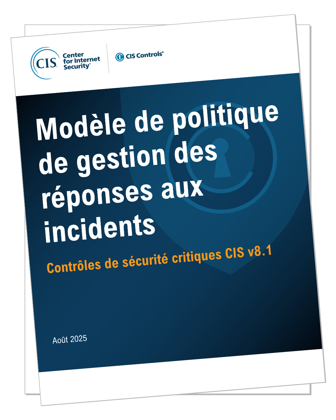 Cover - Controls v81 French - Incident Response Policy Template