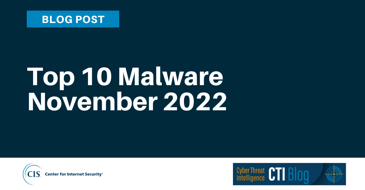 Top 10 Malware November 2022 thumbnail