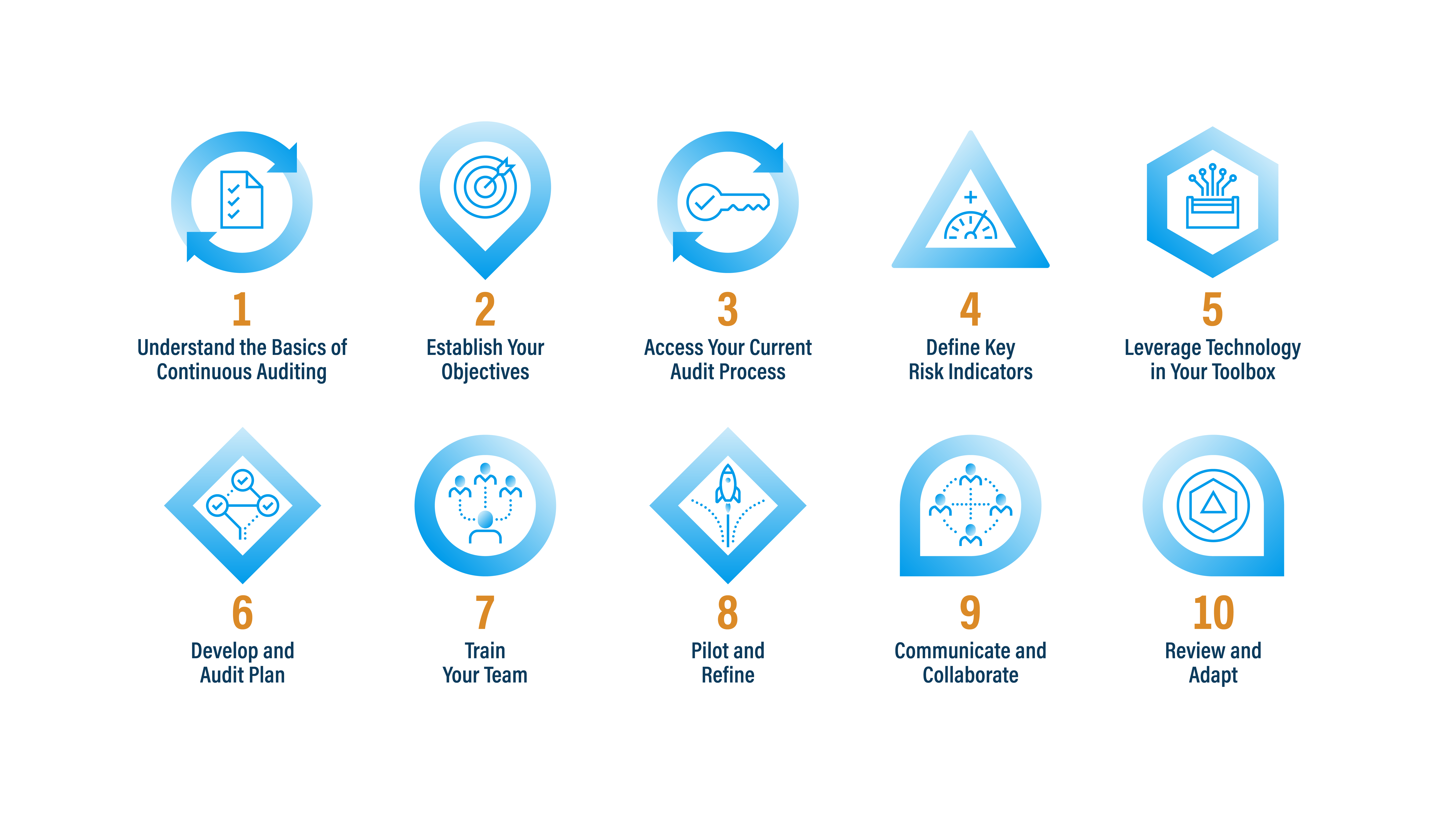 10 steps that you can use to build a robust continuous audit program at your organization