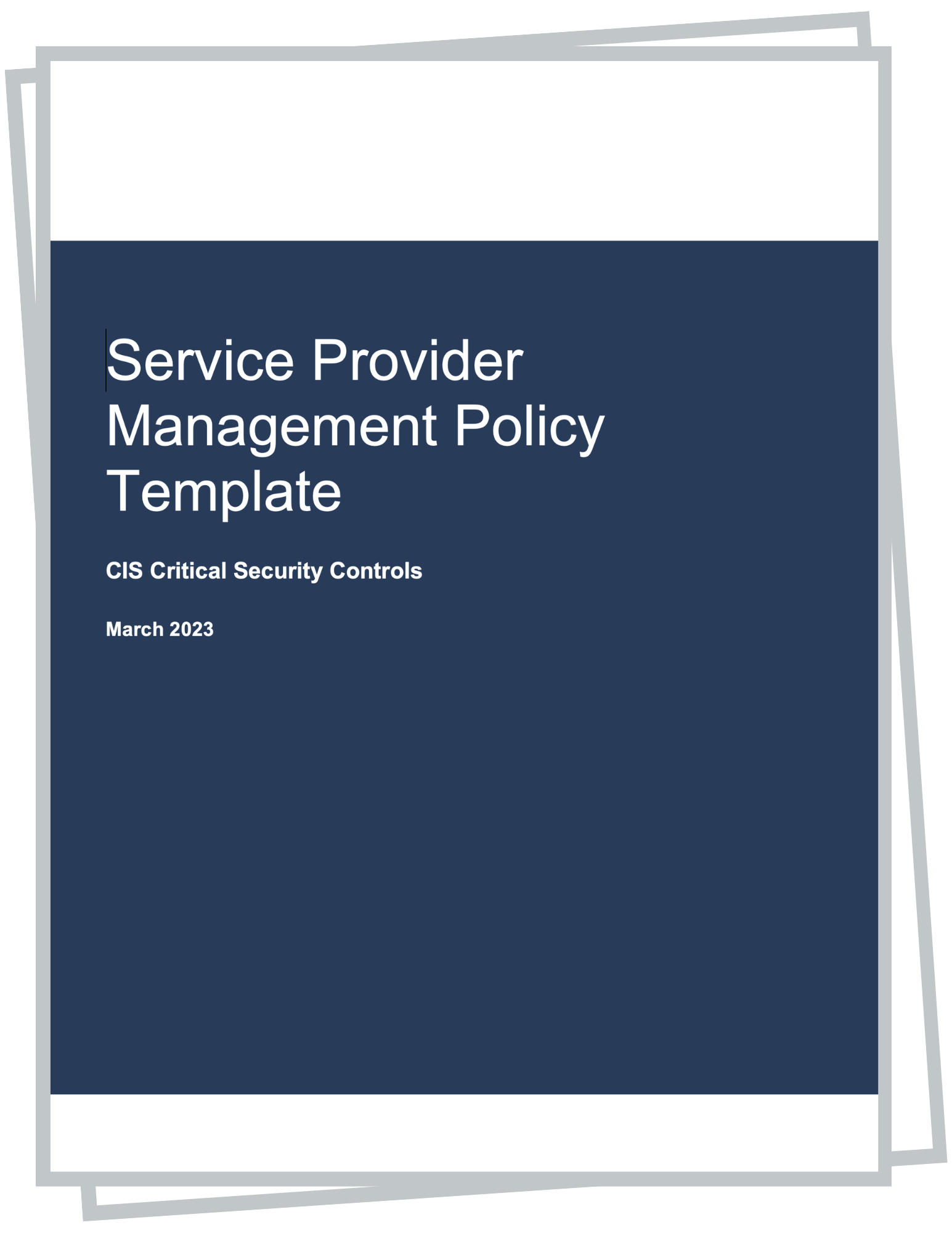 Service Provider Management Policy Template for CIS Control 15