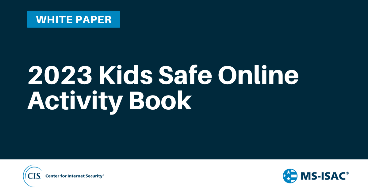 2023 Kids Safe Online Activity Book