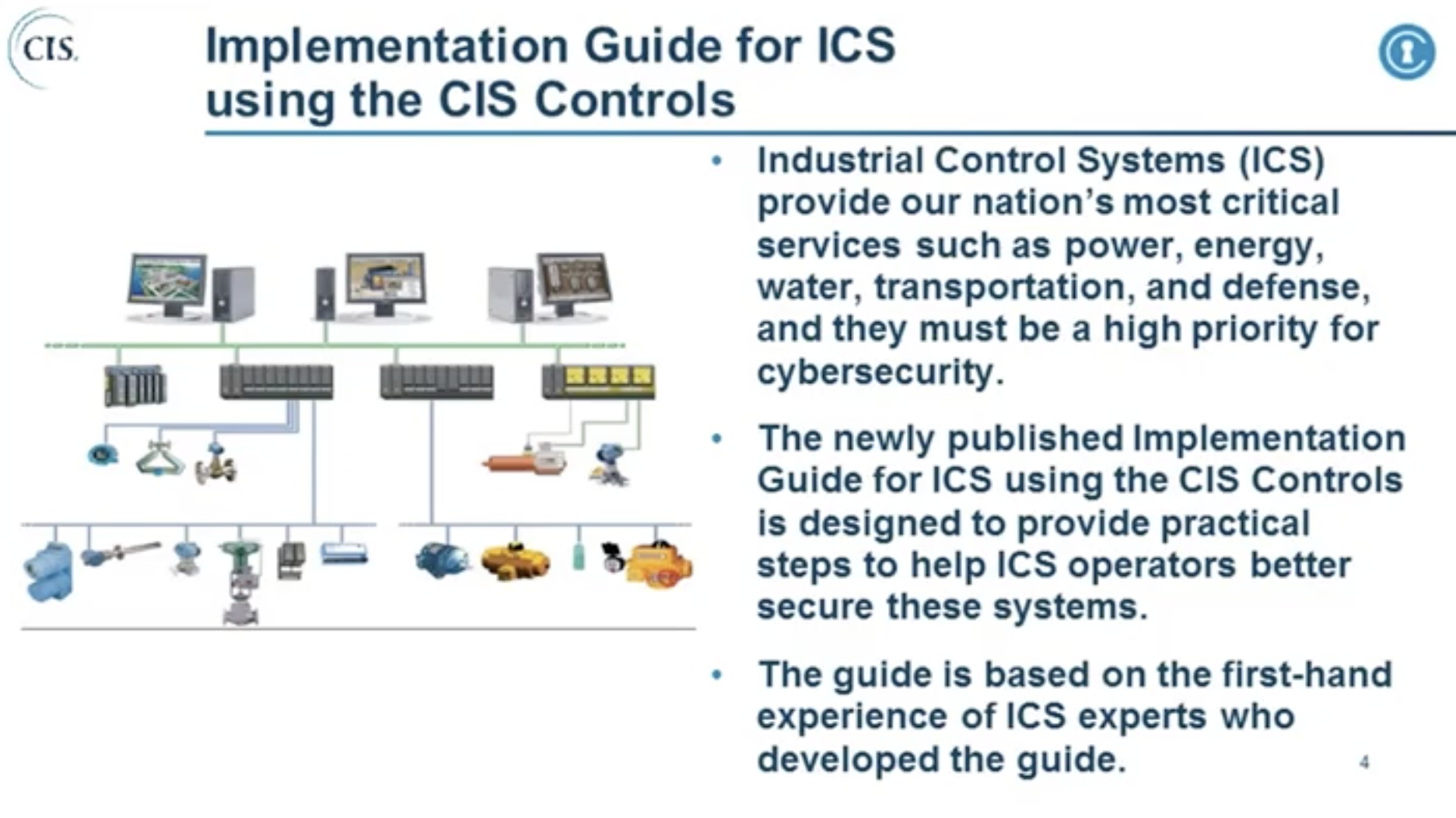 CIS Controls Implementation Guide for Industrial Control Systems Launch Event