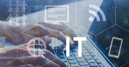 Managed service provider image of hands typing on a computer