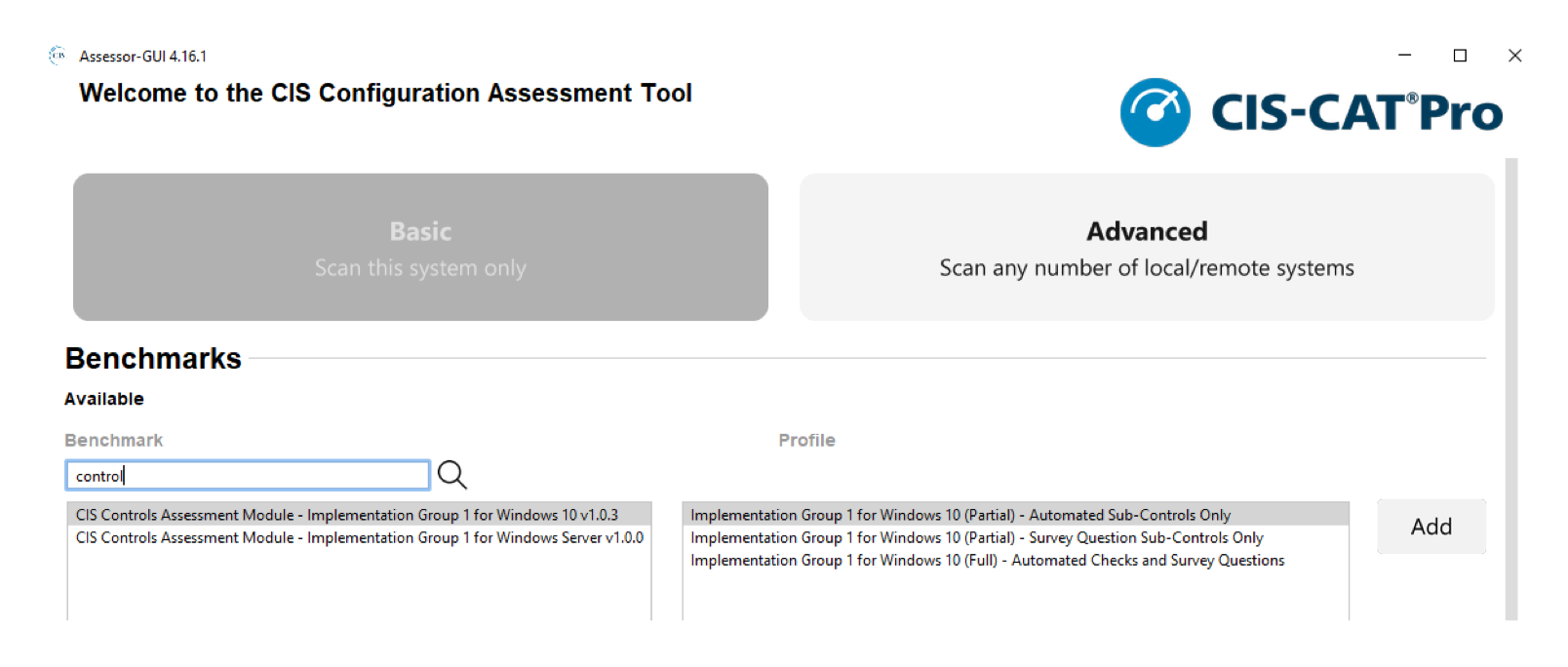 CIS Controls Assessment Module