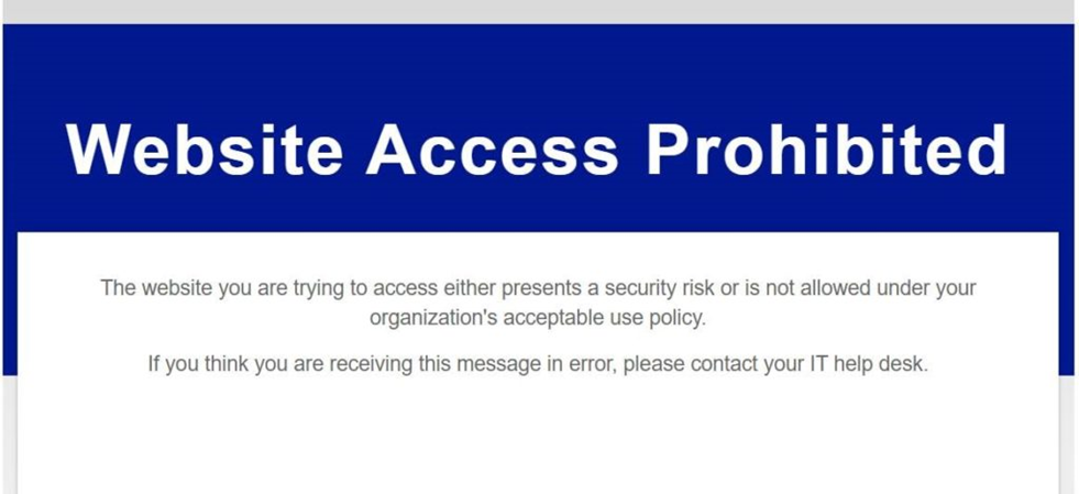 Website Access Prohibited